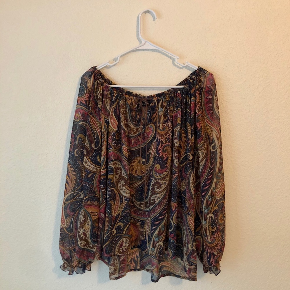 Fire Los Angeles Sheer Multicolored Blouse